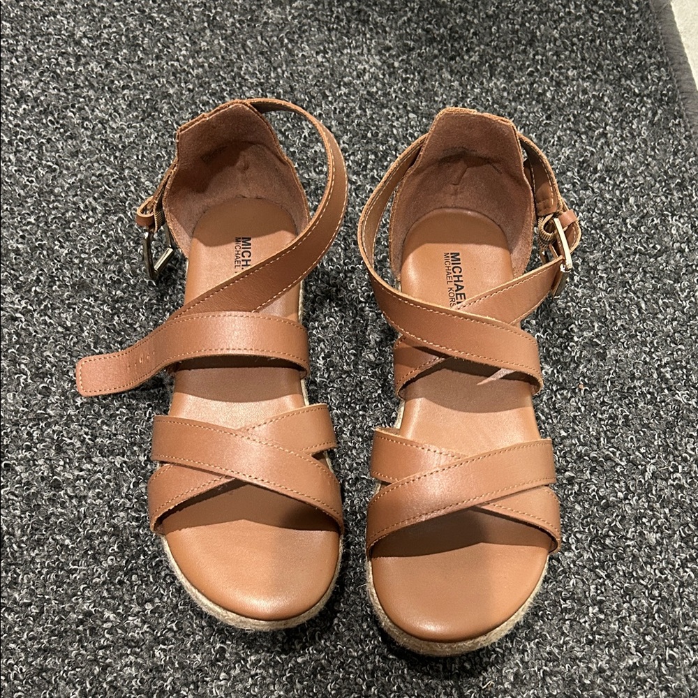 Michael Kors Tan Strappy Sandals